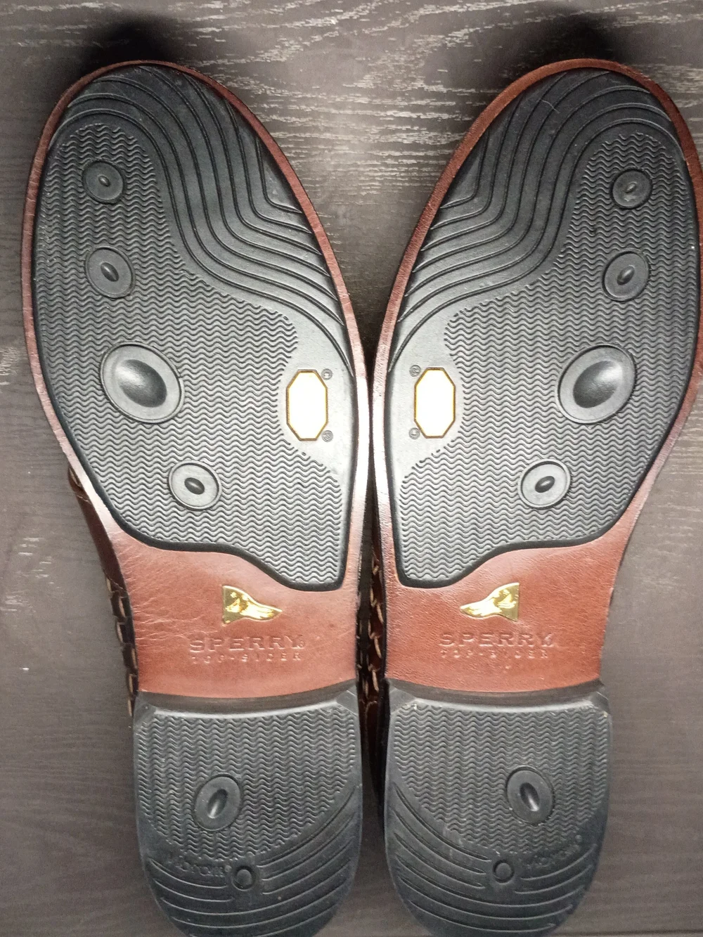 Sperry GOLD CUP Men's 10M Dark Brown Woven Leather Penny Loafers NEW!!!